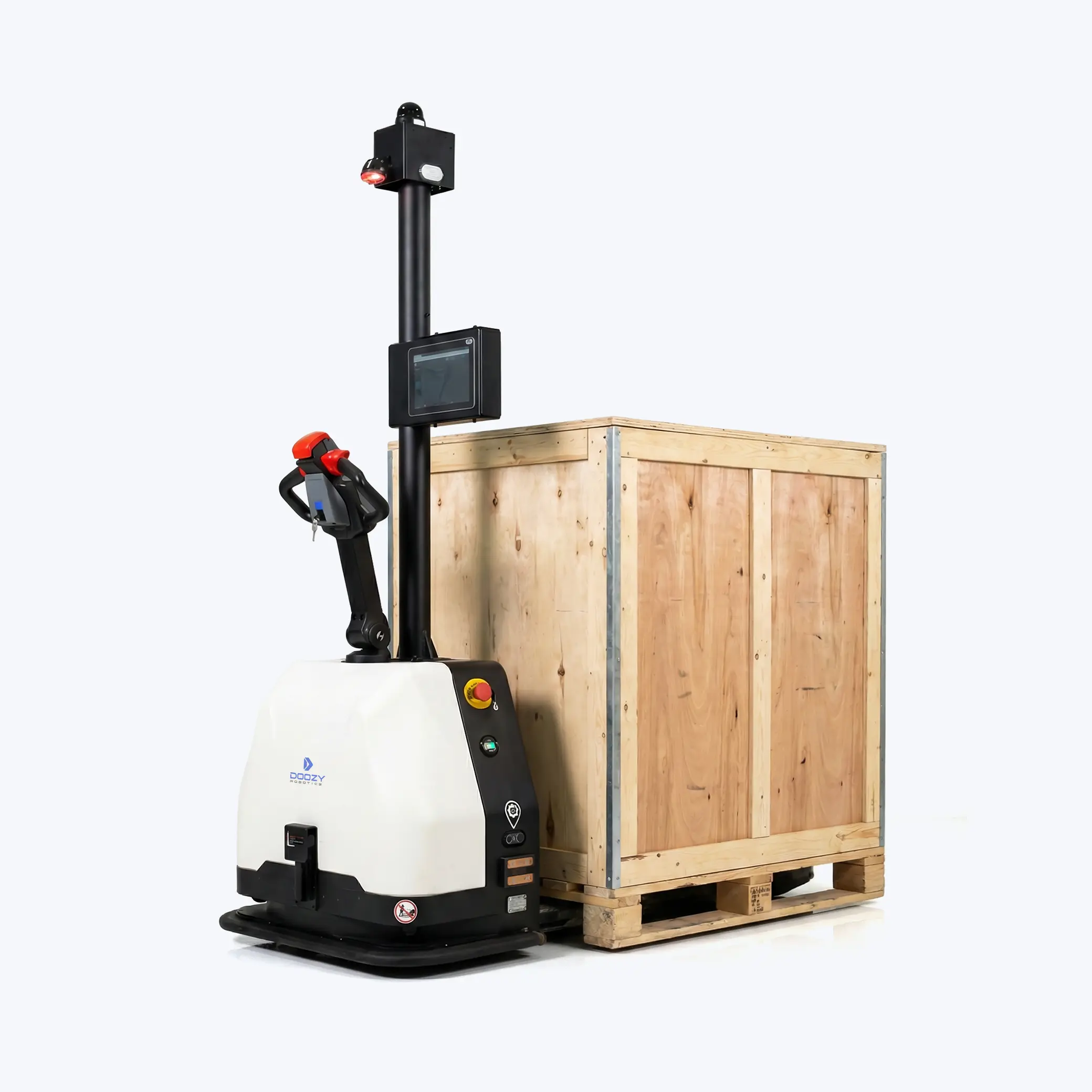 DFR-2000 Technical Diagram - Detailed view of the autonomous pallet mover's components and dimensions